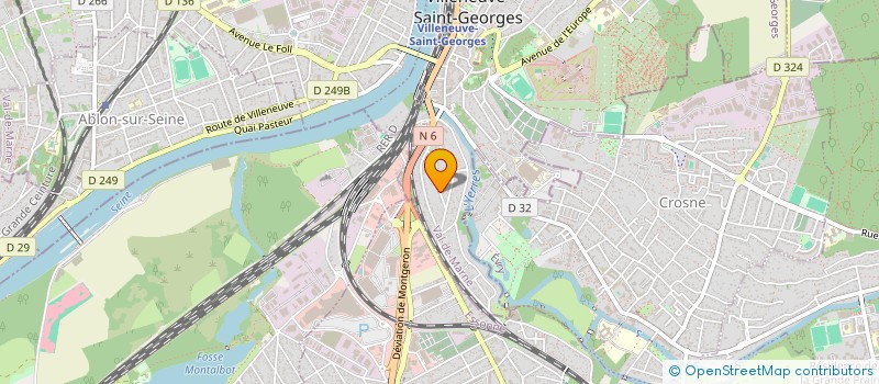 localisation de l'entreprise RESEAUX BTP à VILLENEUVE-SAINT-GEORGES