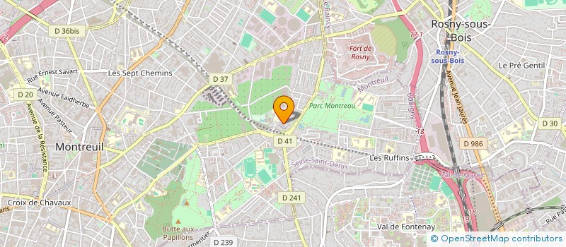 localisation de l'entreprise RESEAUX CABLE TELECOM à MONTREUIL