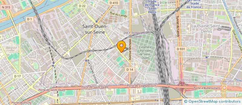localisation de l'entreprise RESEAUX CABLES à SAINT-OUEN-SUR-SEINE