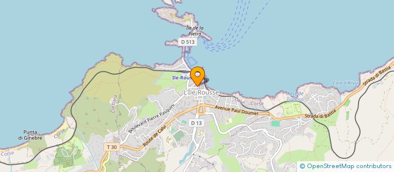 localisation de l'entreprise RESEAUX D'ARTS ATELIERS à L'ILE-ROUSSE