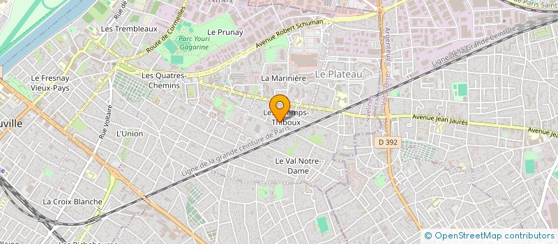 localisation de l'entreprise RESEAUX D'ASSISTANCE AUX ACCIDENTE(E)S DE LA VOIE PUBLIQUE à SARTROUVILLE