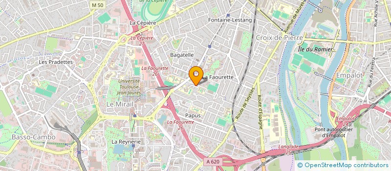 localisation de l'entreprise RESEAUX D'ECHANGES RIVE GAUCHE  TOULOUSE