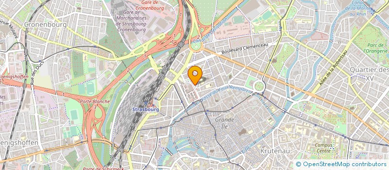 localisation de l'entreprise RESEAUX DE CHALEUR STRASBOURG INFRASTRUCTURES à STRASBOURG