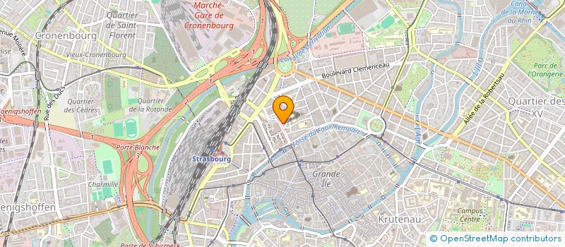 localisation de l'entreprise RESEAUX DE CHALEUR URBAINS D'ALSACE à STRASBOURG