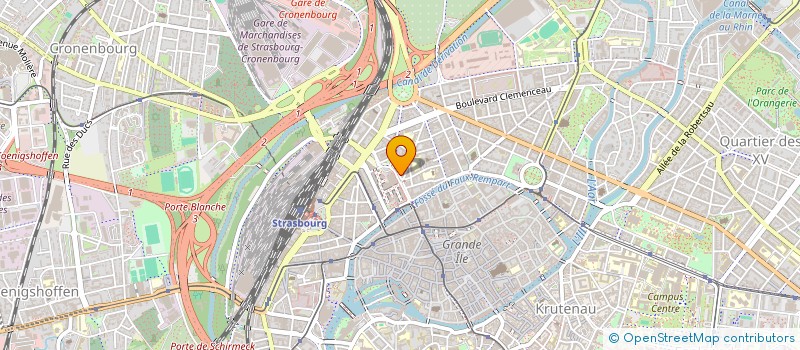 localisation de l'entreprise RESEAUX DE CHALEUR URBAINS DE L'EST à STRASBOURG