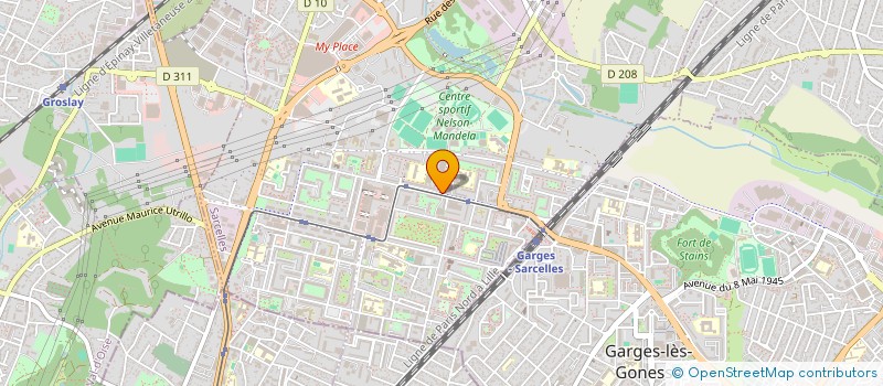 localisation de l'entreprise RESEAUX DE PARCOURS INDIVIDUALISE D'EDUCATION ET DE SOINS à SARCELLES