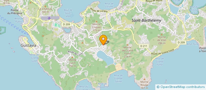 localisation de l'entreprise RESEAUX ELECTRICITE DOMOTIQUE  SAINT-BARTHELEMY