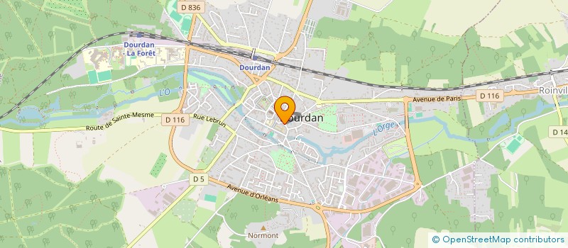 localisation de l'entreprise RESEAUX ELECTRIFIES DU SECOND OEUVRE à DOURDAN
