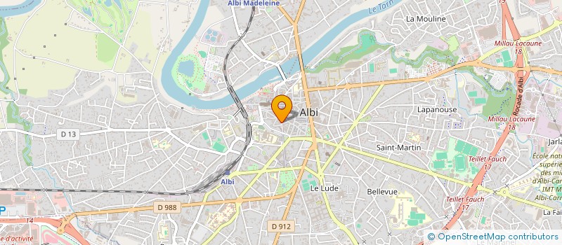 localisation de l'entreprise RESEAUX ET SERVICES MIDI PYRENEES  ALBI