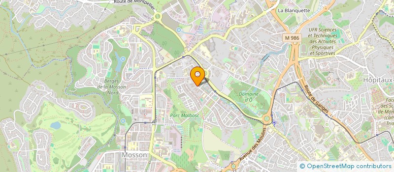 localisation de l'entreprise RESEAUX FIBRES ET TELECOMMUNICATIONS à MONTPELLIER