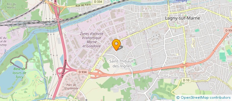 localisation de l'entreprise RESEAUX IDF FIBRE  THORIGNY-SUR-MARNE