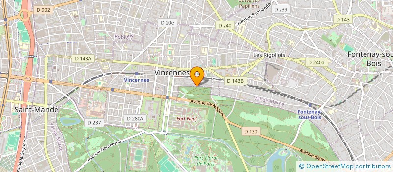 localisation de l'entreprise RESEAUX IMMO à VINCENNES