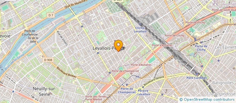 localisation de l'entreprise RESEAUX INFORMATIQUES PARTNER à LEVALLOIS-PERRET