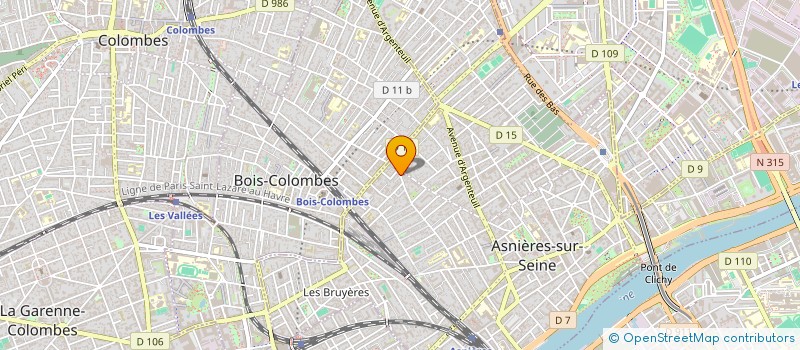 localisation de l'entreprise RESEAUX INGENIERIE TELECOMS ET INFORMATIQUE  RITI  ASNIERES-SUR-SEINE