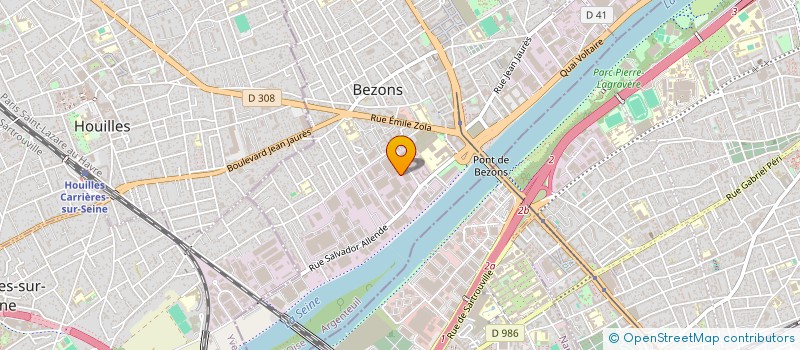 localisation de l'entreprise RESEAUX ONE INFORMATIQUE à BEZONS