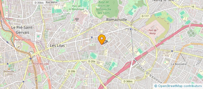 localisation de l'entreprise RESEAUX SB à ROMAINVILLE