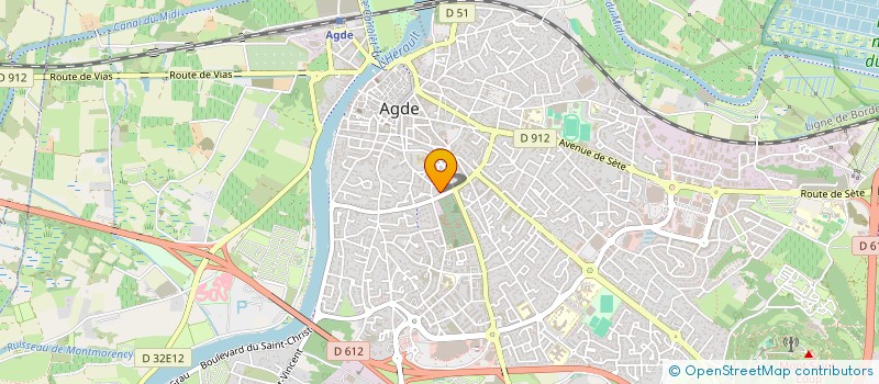 localisation de l'entreprise RESEAUX SERVICES ENTREPRISE  AGDE