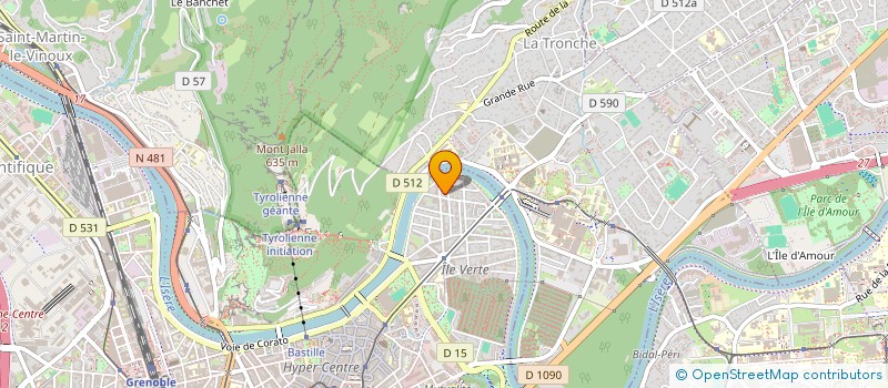 localisation de l'entreprise RESEAUX & SERVICES TELECOM FIBRE OPTIQUE S.A.S. à GRENOBLE