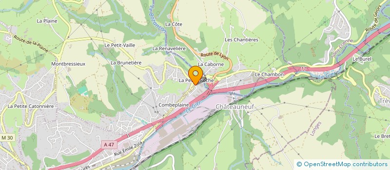 localisation de l'entreprise RESEAUX TECH à RIVE-DE-GIER