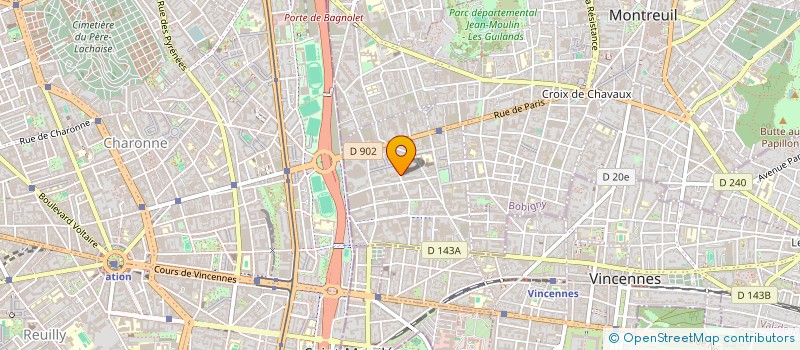localisation de l'entreprise RESEAUX TECHNOLOGIES SERVICES à MONTREUIL