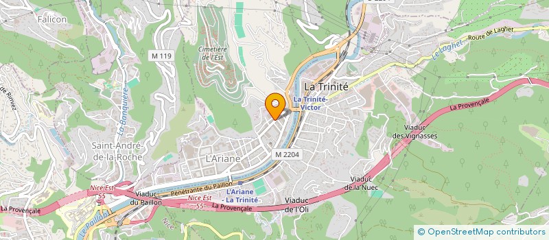 localisation de l'entreprise RESEAUX TELECOM SINNO à NICE