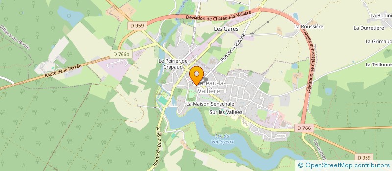 localisation de l'entreprise RESEAUX37  CHATEAU-LA-VALLIERE