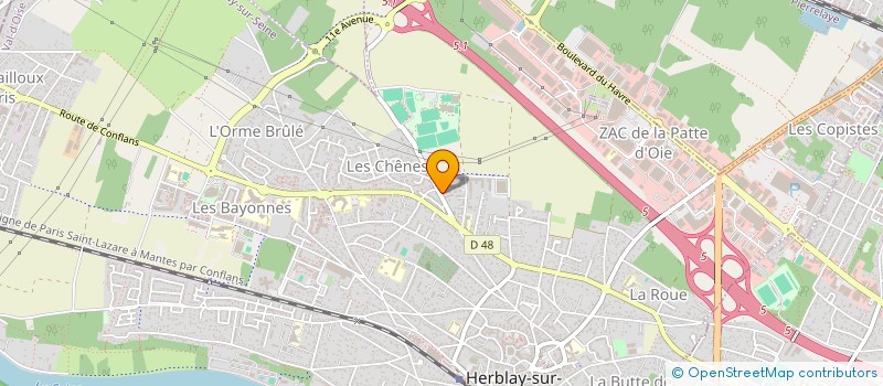 localisation de l'entreprise RESECOM  SAINT-OUEN-L'AUMONE