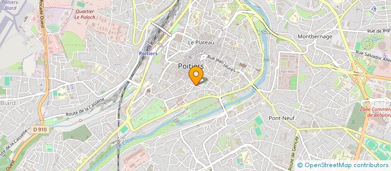 localisation de l'entreprise RESERV COMMERC HOTELS FRANCE ET ETRANGER à POITIERS