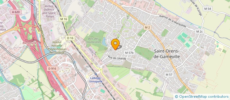 localisation de l'entreprise RESERVATION VTC TOULOUSE à SAINT-ORENS-DE-GAMEVILLE