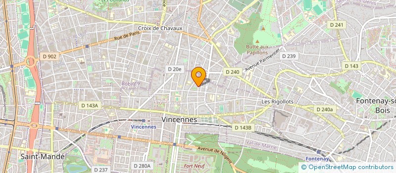 localisation de l'entreprise RESERVE DE CERES  VINCENNES