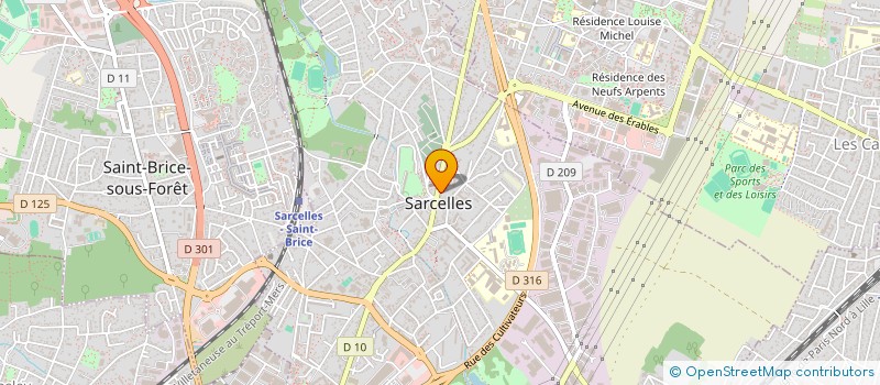 localisation de l'entreprise RESERVETONVTC.FR  SARCELLES