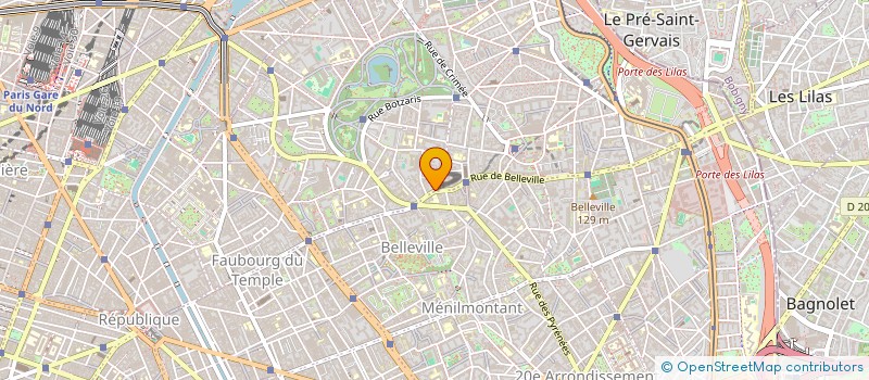 localisation de l'entreprise RESERVOIR BIO  PARIS