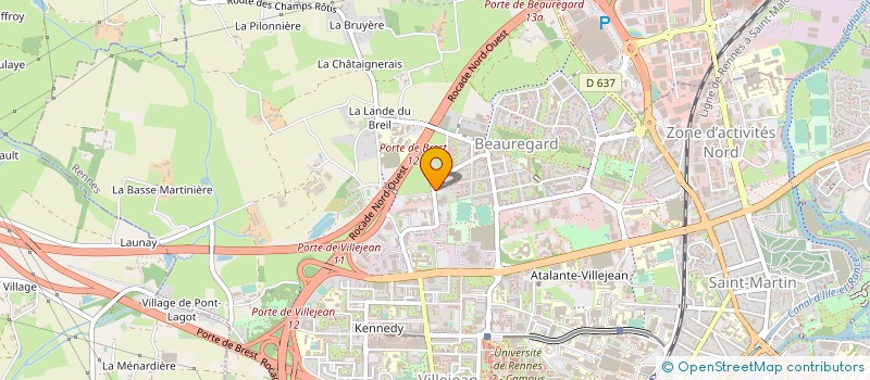 localisation de l'entreprise RESERVOIR DANSE  RENNES