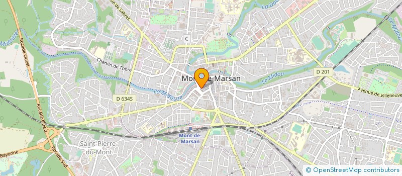 localisation de l'entreprise RESERVOIR MODE  MONT-DE-MARSAN