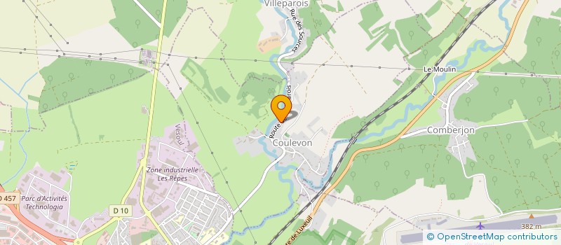 localisation de l'entreprise RESET 68 ALSACE FRANCHE COMTE  COULEVON