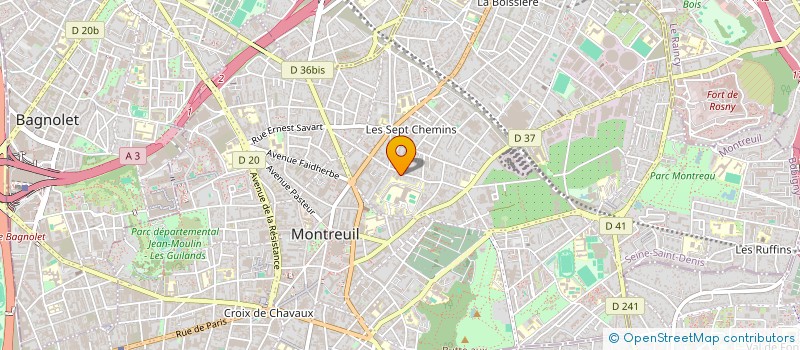 localisation de l'entreprise RESET AND PLAY à MONTREUIL