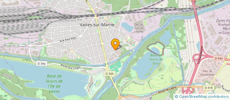 localisation de l'entreprise RESET PARIS  VAIRES-SUR-MARNE