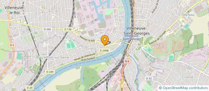 localisation de l'entreprise RESI'FLASH à VILLENEUVE-LE-ROI