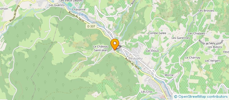 localisation de l'entreprise RESI'LIEN'CE 69 à BEAUJEU