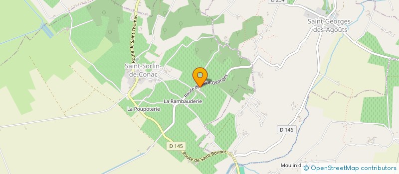 localisation de l'entreprise RESID HEBERG PERS AGEES LA DECHANDERIE à SAINT-SORLIN-DE-CONAC
