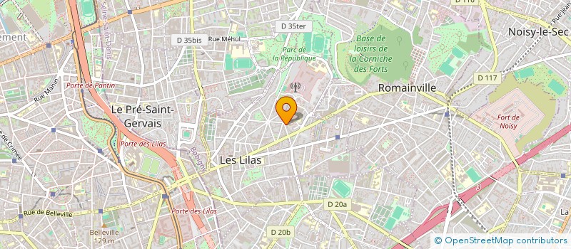 localisation de l'entreprise RESID HOTEL à LES LILAS