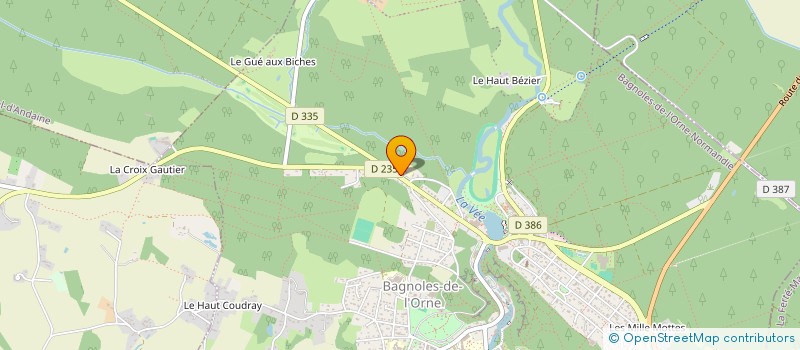 localisation de l'entreprise RESID'ORNE à BAGNOLES-DE-L'ORNE-NORMANDIE