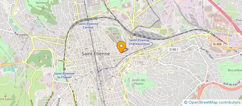 localisation de l'entreprise RESID POUR PERSO AGEES HEURES CLAIRES à SAINT-ETIENNE