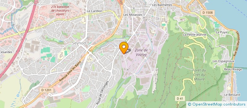 localisation de l'entreprise RESID' SERVICES à ANNECY