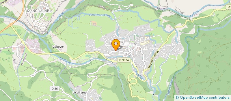 localisation de l'entreprise RESIDALP  GUILLESTRE