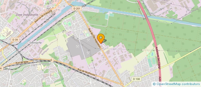 localisation de l'entreprise RESIDE ALSACE  RIXHEIM