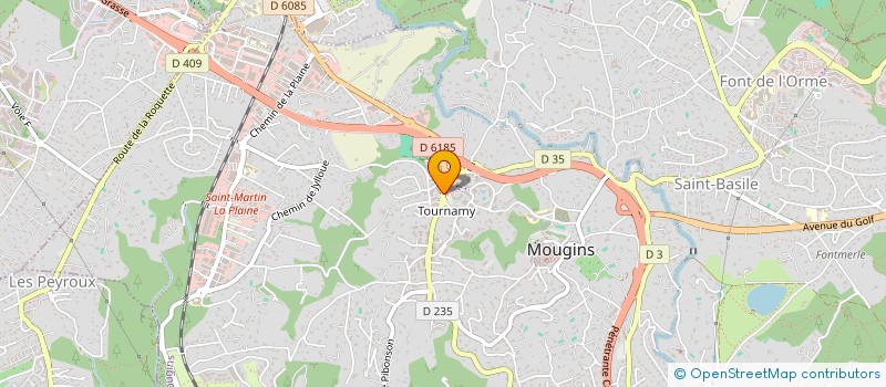 localisation de l'entreprise RESIDEA à MOUGINS
