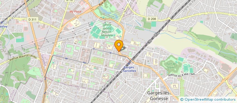 localisation de l'entreprise RESIDEA  SARCELLES