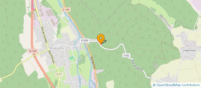 localisation de l'entreprise RESIDEL  ACQUIGNY