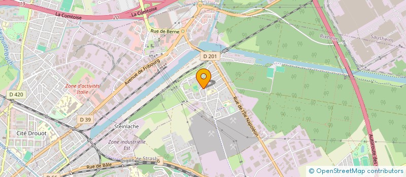 localisation de l'entreprise RESIDENCE 1-2 TRAN ZAC ROTONDE  RIXHEIM